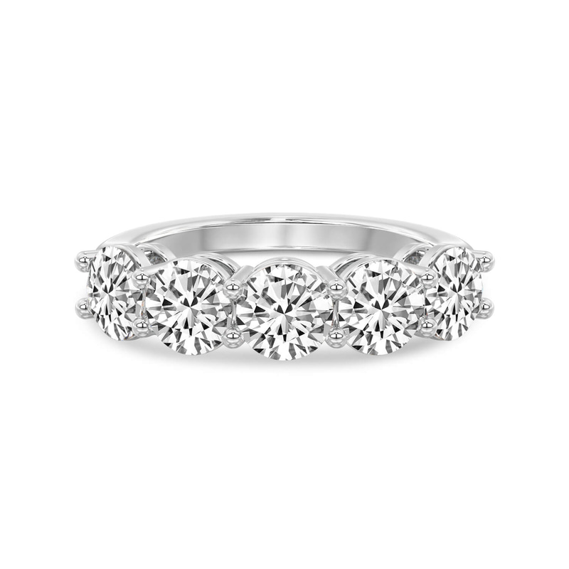 9ct White Gold Elowyn Round Lab Diamond Anniversary Band (1/2 Ct. Tw.) front image