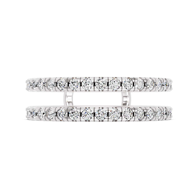 Platinum Luma Guard Ring (1 Ct. Tw.) front image