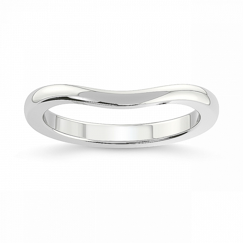 18kt White Gold Hera Petite Wedding Band front image