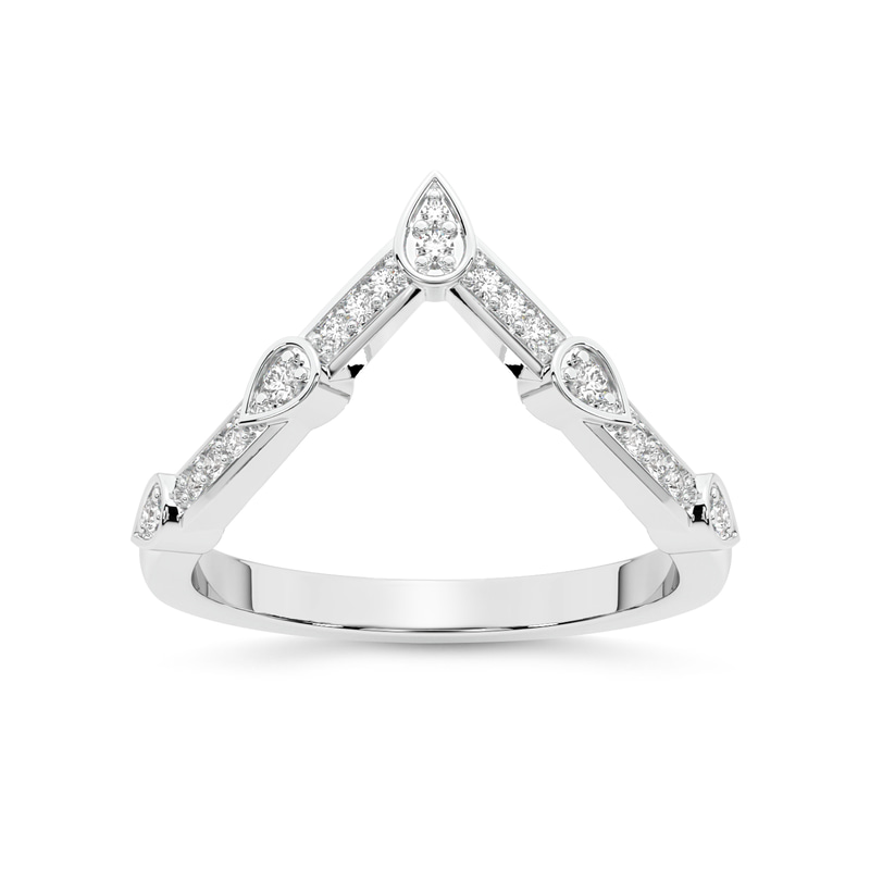 Platinum Paxe Wedding Band (1/8 Ct. Tw.) front image