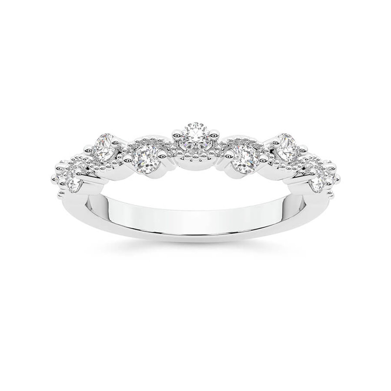 Platinum Esme Wedding Band (1/3 Ct. Tw.) front image
