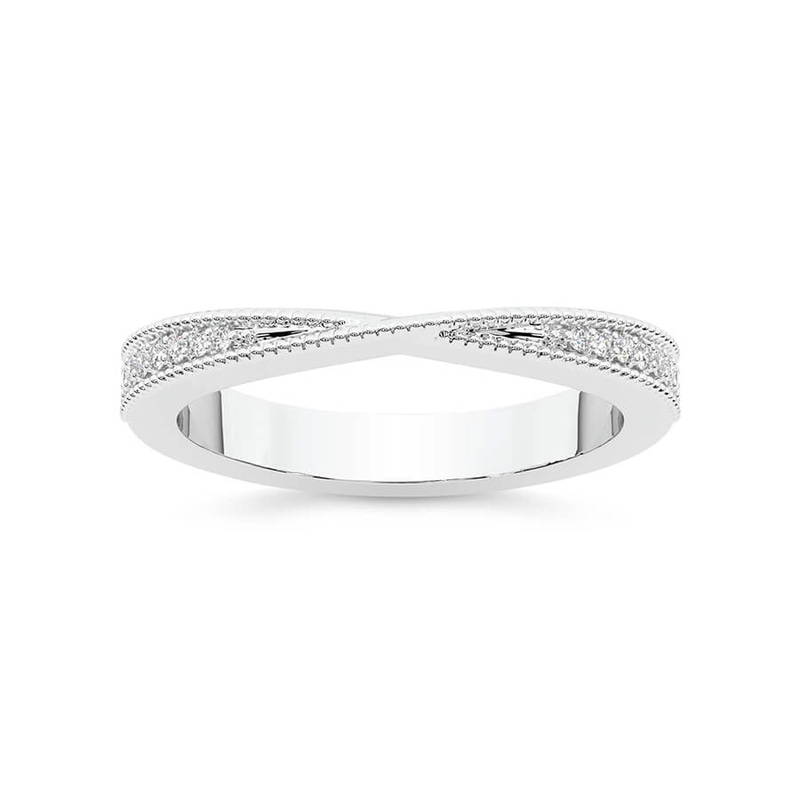 18kt White Gold Clmence Wedding Band (1/10 Ct. Tw.) front image