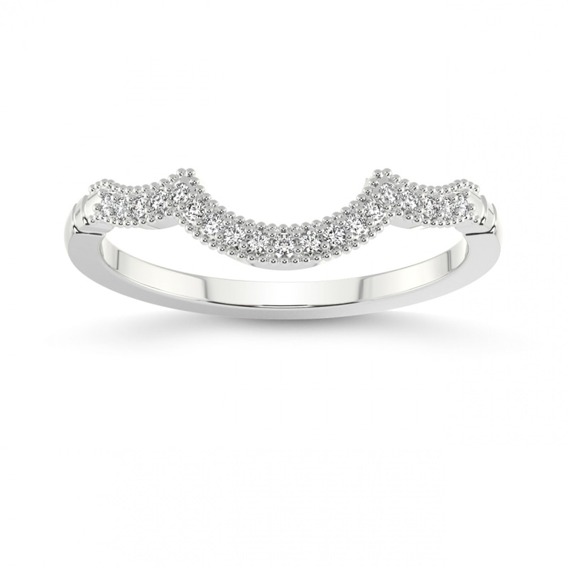 18ct White Gold Maren Wedding Band (1/10 Ct. Tw.) front image