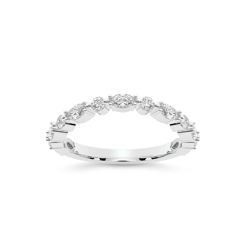 14kt White Gold May Wedding Band (7/8 Ct. Tw.) front image