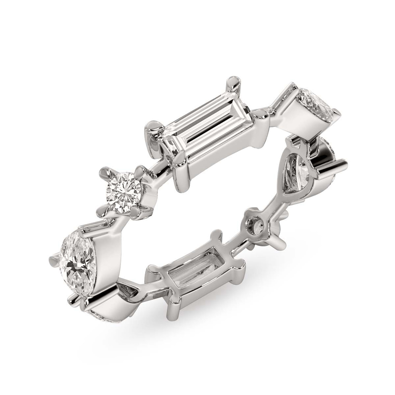 18kt White Gold Starlight Stackable Ring (1 3/4 Ct. Tw.) front image