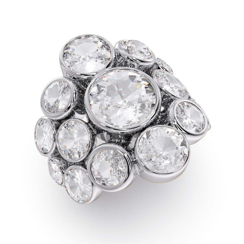18kt White Gold In The Spotlight Cocktail Ring (5 Ct. Tw.) front image