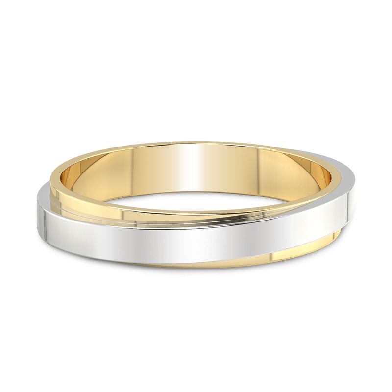 10ct Yellow Gold Infinite Layer Men's Band front image