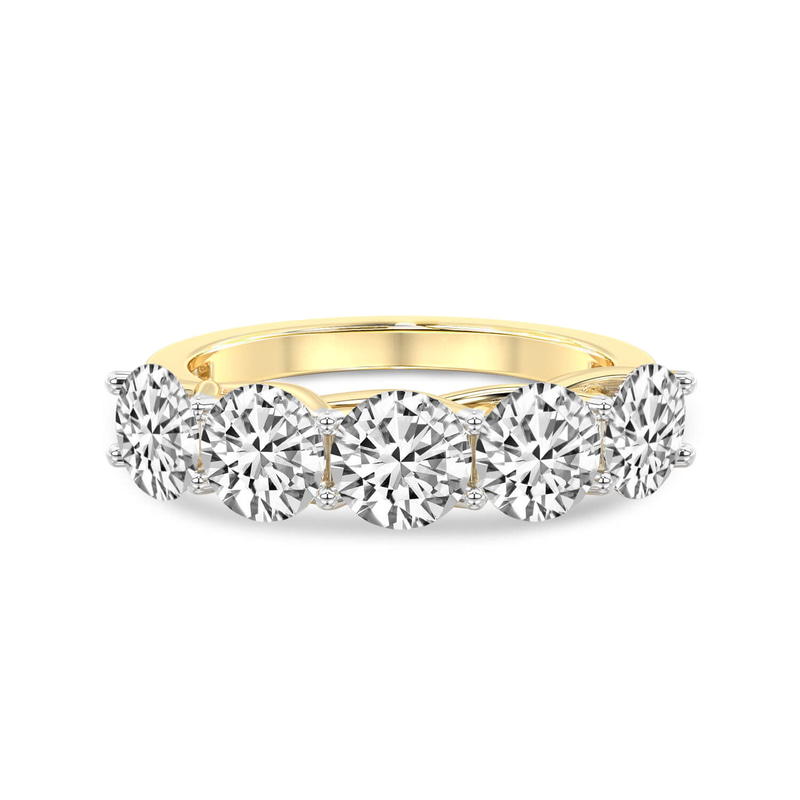 9ct Yellow Gold Valentina Round Lab Diamond Anniversary Band (1/2 Ct. Tw.) front image