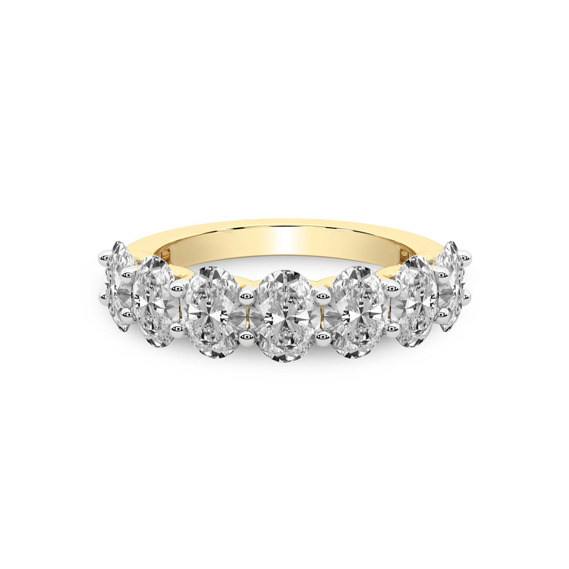 9ct Yellow Gold Yolanda Oval Lab Diamond Anniversary Band (1 Ct. Tw.) front image