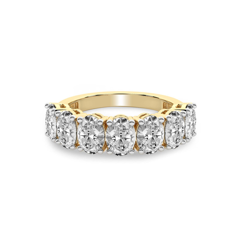 9ct Yellow Gold Blanca Oval Lab Diamond Anniversary Band (1 Ct. Tw.) front image