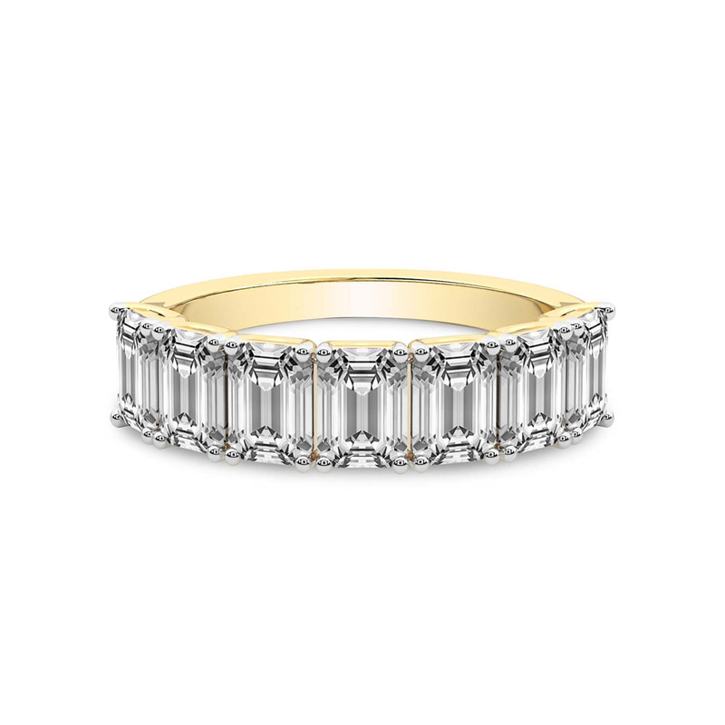 10kt Yellow Gold Marcela Emerald Lab Diamond Anniversary Band (1 Ct. Tw.) front image