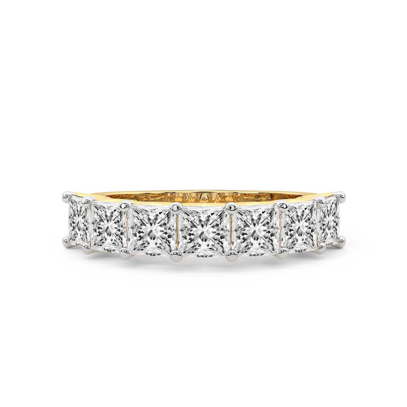 10kt Yellow Gold Hera's Diadem Princess Lab Diamond Anniversary Band (1 Ct. Tw.) front image