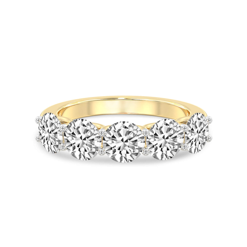 10kt Yellow Gold Camille Round Lab Diamond Anniversary Band (1 Ct. Tw.) front image
