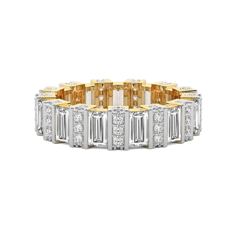 14kt Yellow Gold Jordan Baguette Lab Diamond Eternity Ring (3 Ct. Tw.) front image
