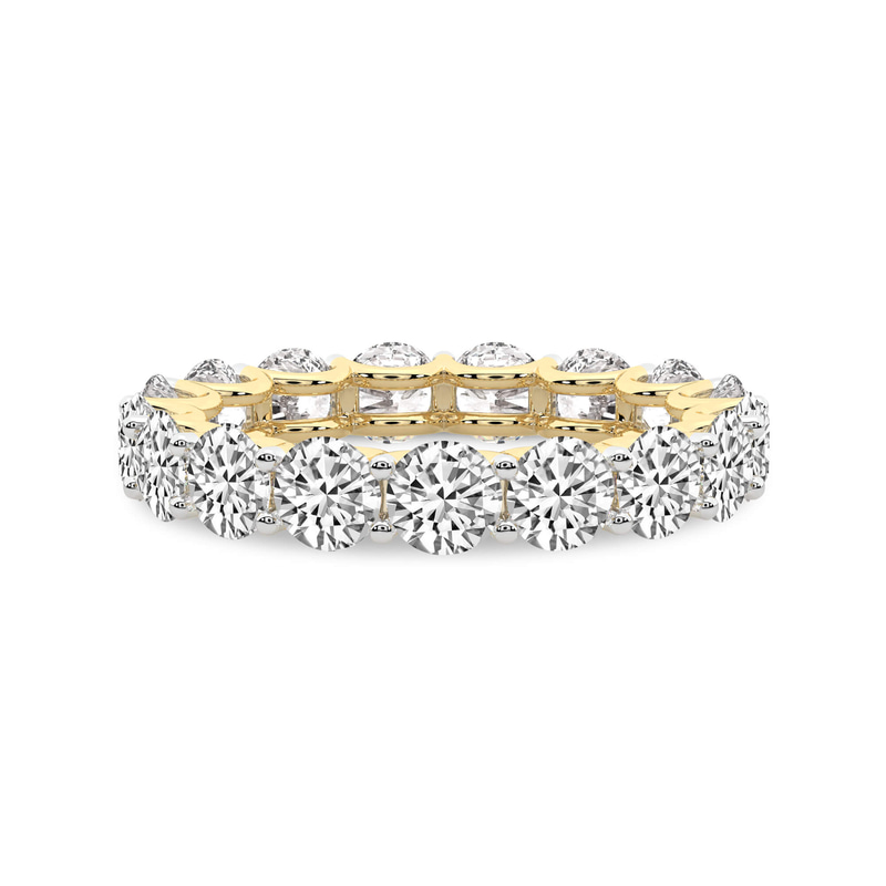 9ct Yellow Gold Neveah Round Lab Diamond Eternity Ring (1 Ct. Tw.) front image