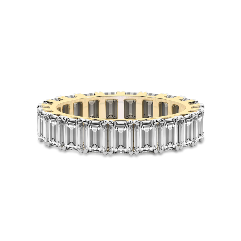 10kt Yellow Gold Riley Emerald Lab Diamond Eternity Ring (3 Ct. Tw.) front image