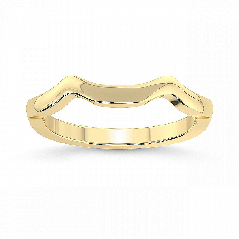 18kt Yellow Gold Ida Twisted Wedding Band front image