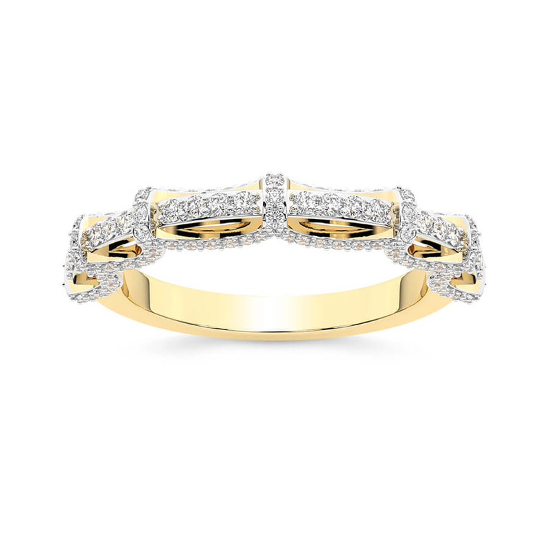 18kt Yellow Gold lise Wedding Band (1/2 Ct. Tw.) front image