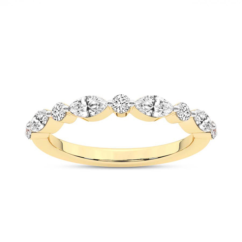 9ct Yellow Gold Shailene Wedding Band (3/4 Ct. Tw.) front image