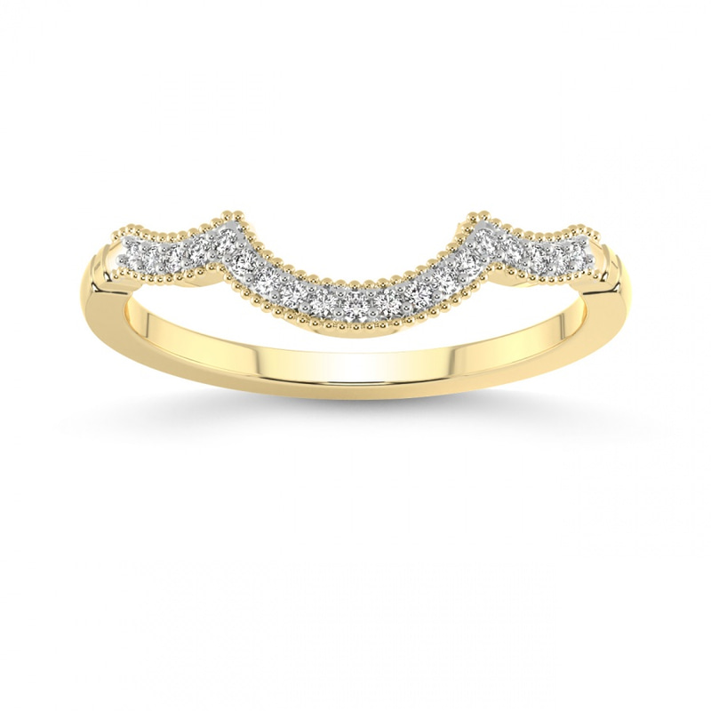 14ct Yellow Gold Maren Wedding Band (1/10 Ct. Tw.) front image