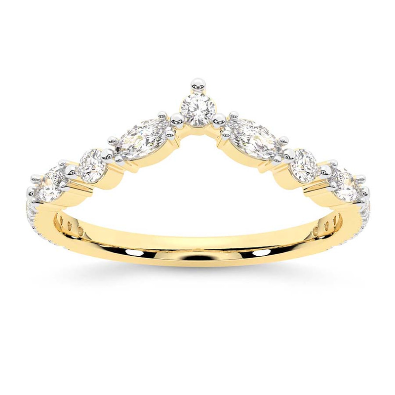 14kt Yellow Gold Juno Wedding Band (1/2 Ct. Tw.) front image