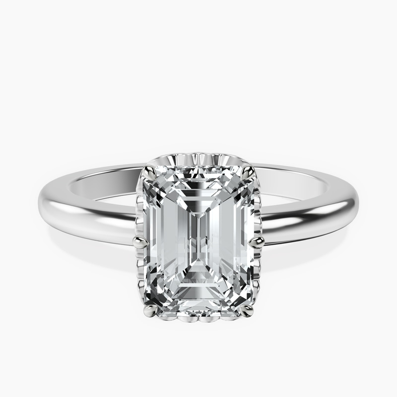 Platinum Malissa Solitaire Lab Diamond Ring front image