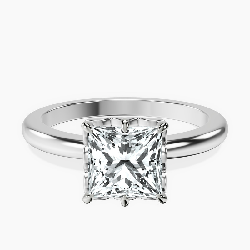 Platinum Malissa Solitaire Lab Diamond Ring front image