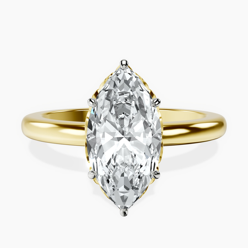 10kt Yellow Gold Malissa Solitaire Lab Diamond Ring front image