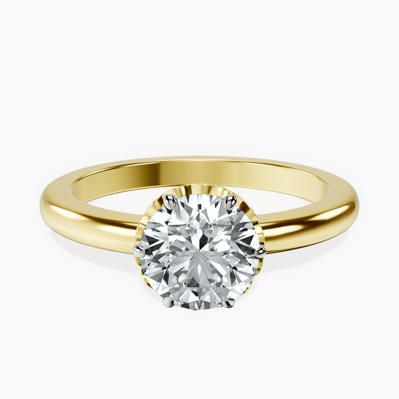 Malissa Solitaire Lab Diamond Ring front view