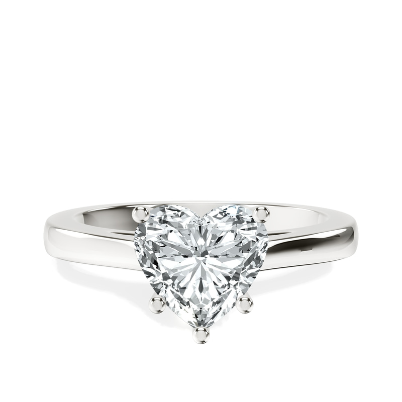 Teagan Solitaire 2mm Lab Diamond Ring front view