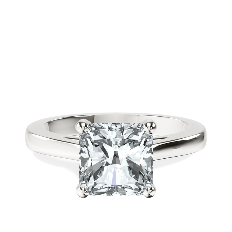 Teagan Solitaire 2mm Lab Diamond Ring front view