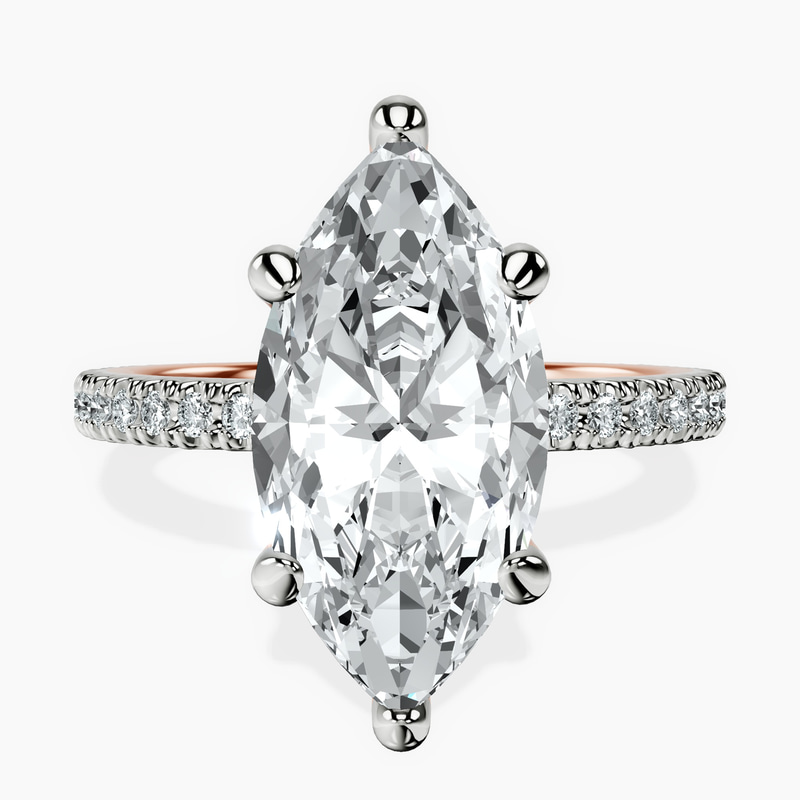 14kt Rose Gold Claire Full Eternity Lab Diamond Ring front image