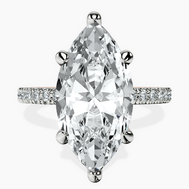 14kt Rose Gold Claire Full Eternity Lab Diamond Ring front image