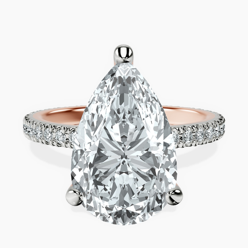 14kt Rose Gold Claire Full Eternity Lab Diamond Ring front image