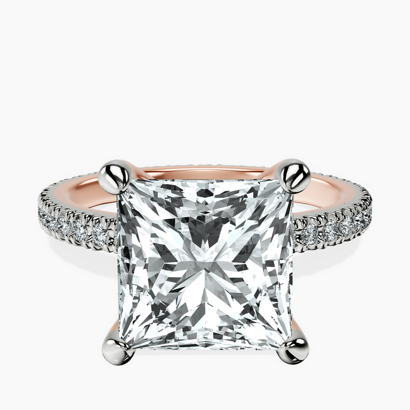 14kt Rose Gold Claire Full Eternity Lab Diamond Ring front image