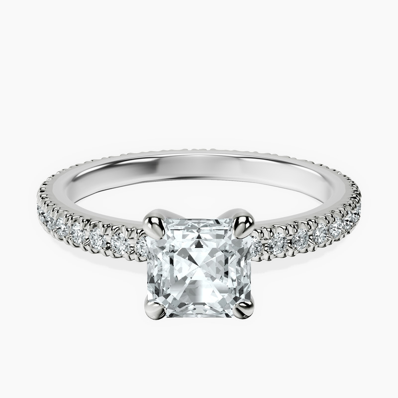 14kt White Gold Claire Full Eternity Lab Diamond Ring front image