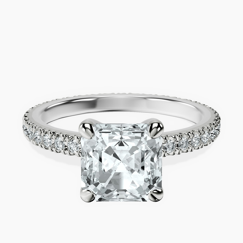 18kt White Gold Claire Full Eternity Lab Diamond Ring front image