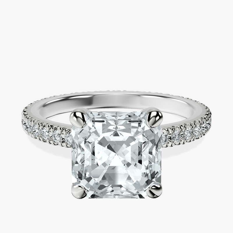 Platinum Claire Full Eternity Lab Diamond Ring front image