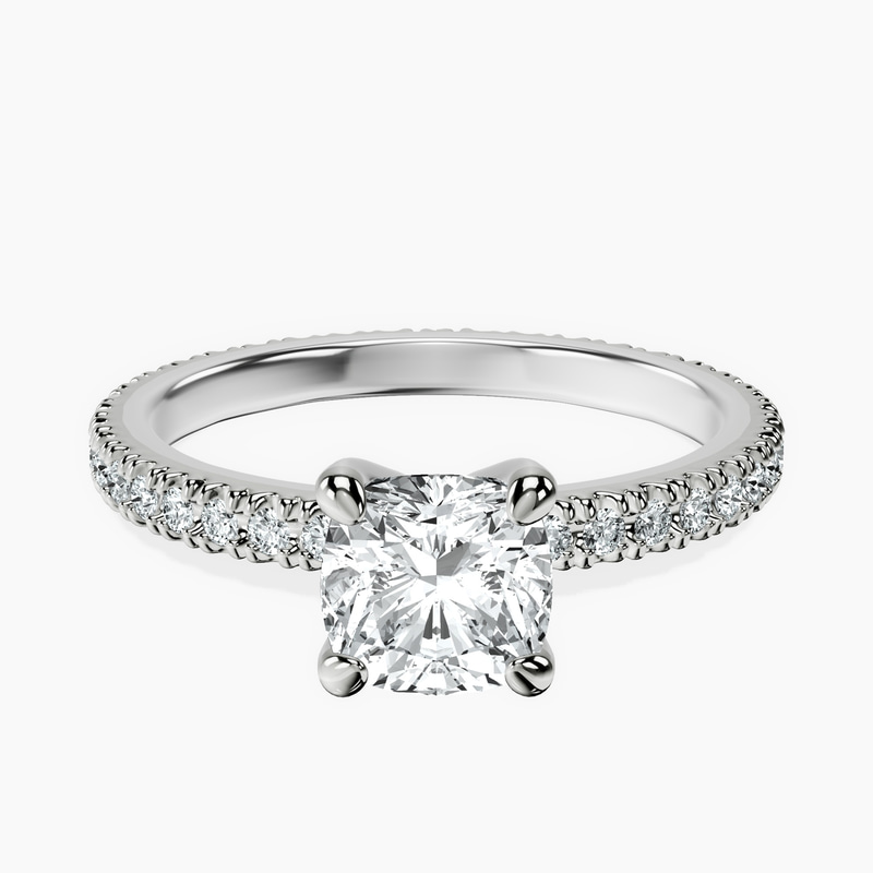 14kt White Gold Claire Full Eternity Lab Diamond Ring front image