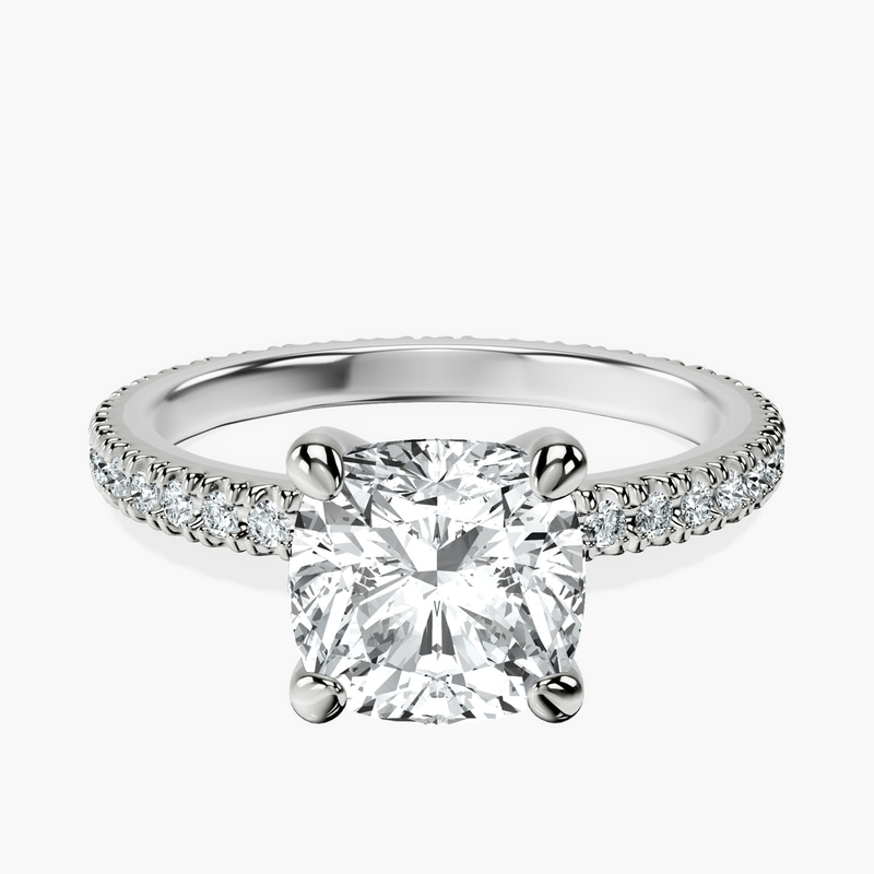 14kt White Gold Claire Full Eternity Lab Diamond Ring front image