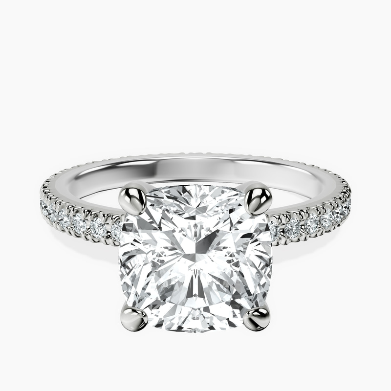 Platinum Claire Full Eternity Lab Diamond Ring front image