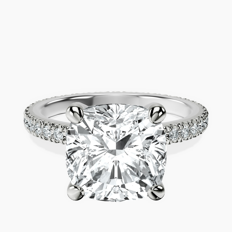 Platinum Claire Full Eternity Lab Diamond Ring front image