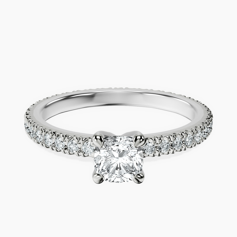 Platinum Claire Full Eternity Lab Diamond Ring front image