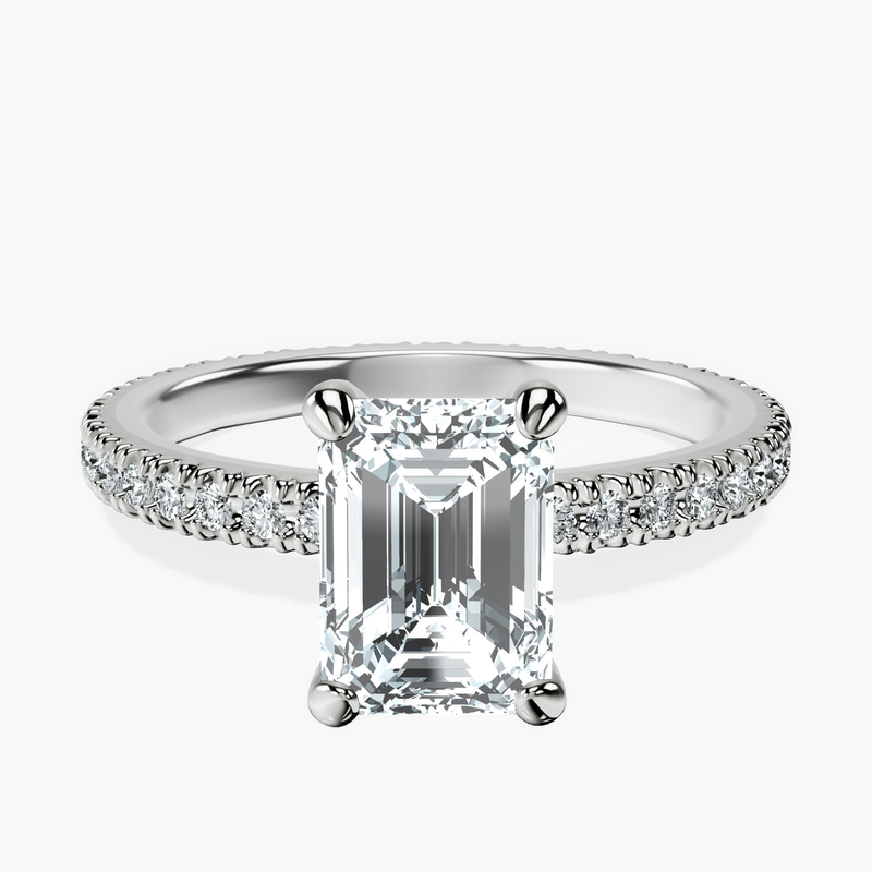 Claire Full Eternity Lab Diamond Ring front view