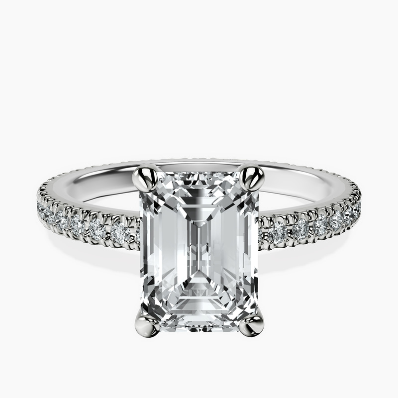 14kt White Gold Claire Full Eternity Lab Diamond Ring front image