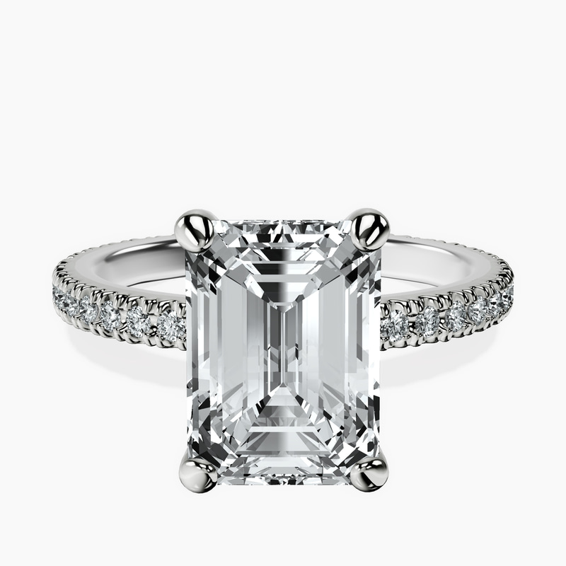Platinum Claire Full Eternity Lab Diamond Ring front image