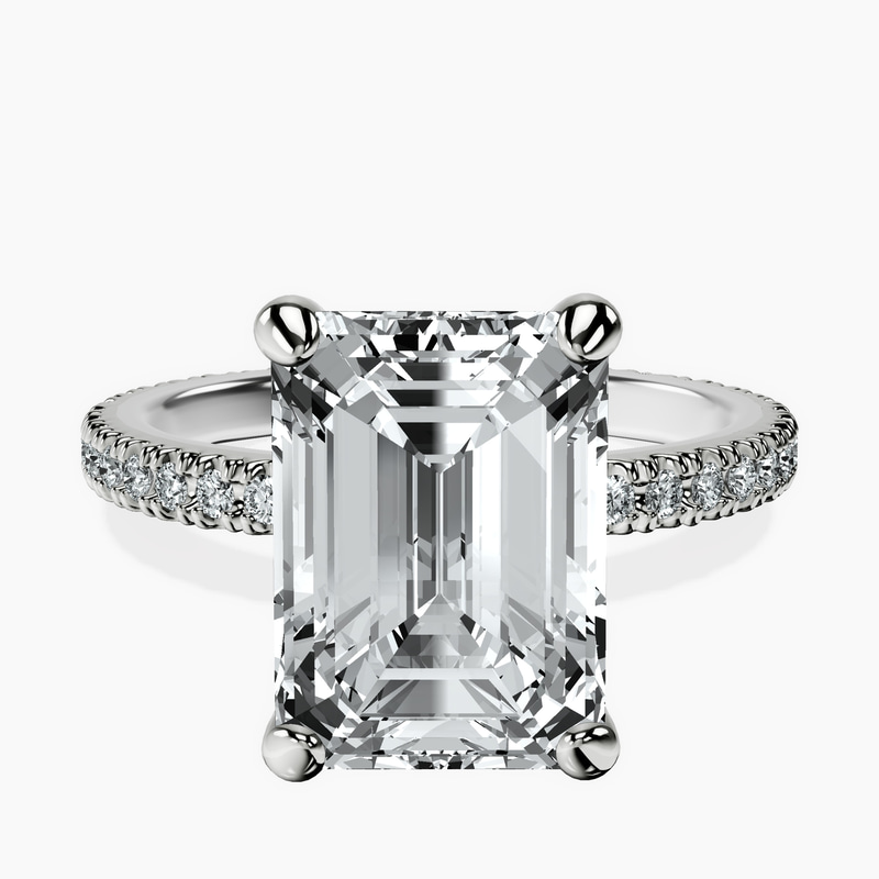 Platinum Claire Full Eternity Lab Diamond Ring front image