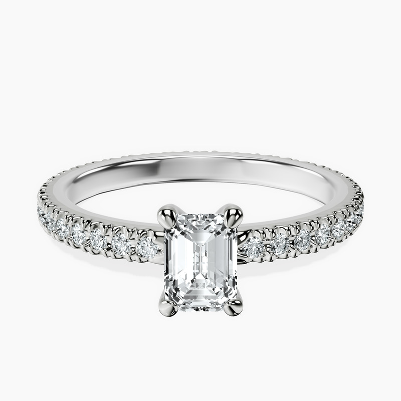 Platinum Claire Full Eternity Lab Diamond Ring front image