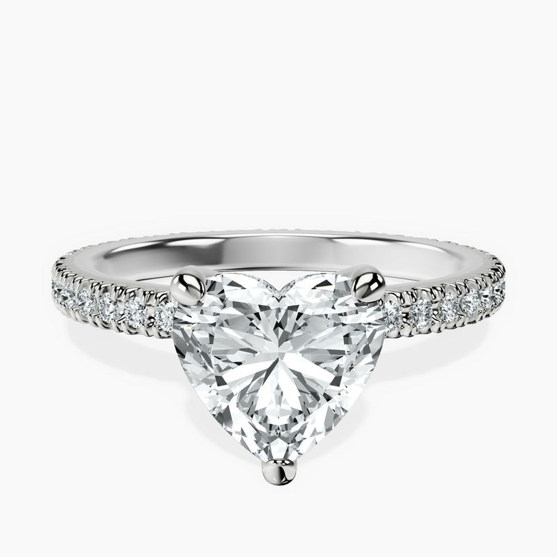 Claire Full Eternity Lab Diamond Ring front view