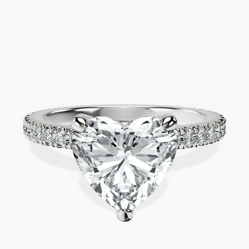 Platinum Claire Full Eternity Lab Diamond Ring front image